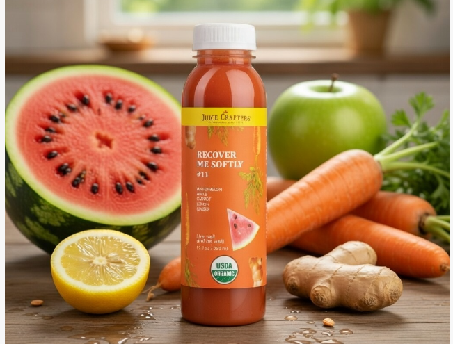 #11 Recover Me Softly cold-pressed cold-pressed juice — Carrot, Watermelon, Apple & Ginger
