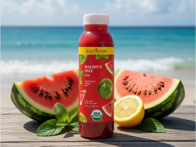 #16 Malibu's Fave cold-pressed cold-pressed juice — Watermelon & Mint
