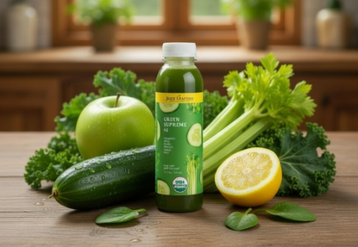 #2.0 Green Supreme cold-pressed cold-pressed juice — Cucumber, Apple, Celery, Spinach, Lemon & Kale