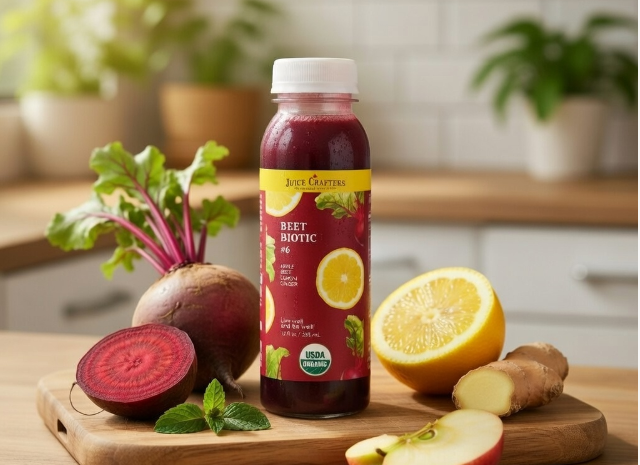 #6.0 Beet Biotic cold-pressed cold-pressed juice — Beet, Ginger, Lemon & Apple